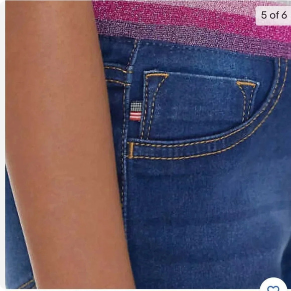 Vigoss youth Jean Bermuda shorts XSmall Small Medium Large Glitter waist - Picture 5 of 10